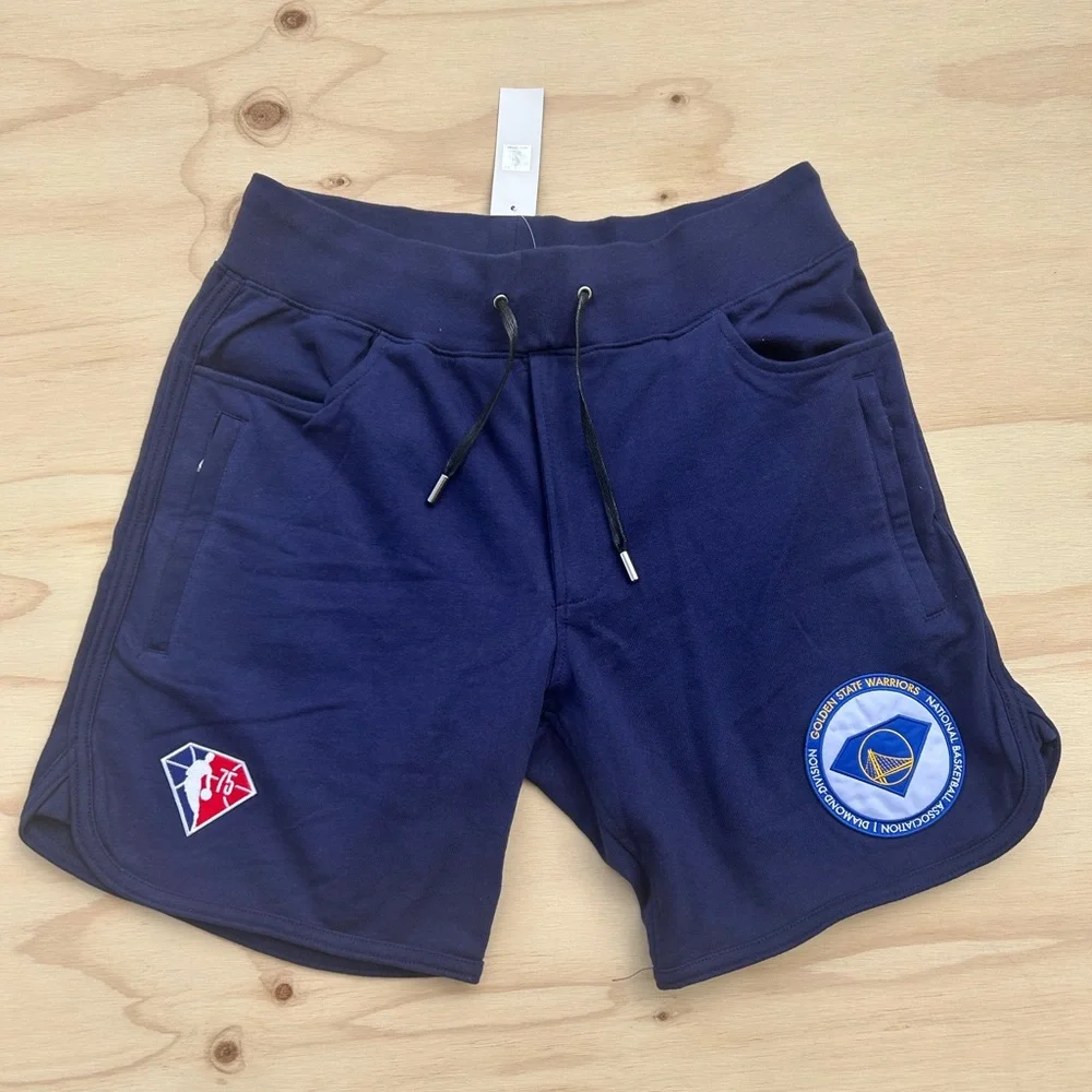 Diamond Supply Co NBA Golden State Warriors 75th Anniversary Shorts Navy Mens L - Picture 1 of 5